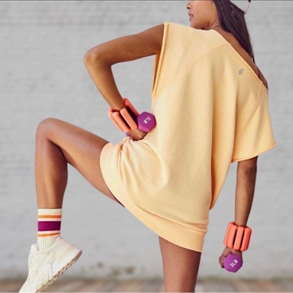 Free People FP Movement Muscle Tunic In Cantelope. NWT - Picture 2 of 11